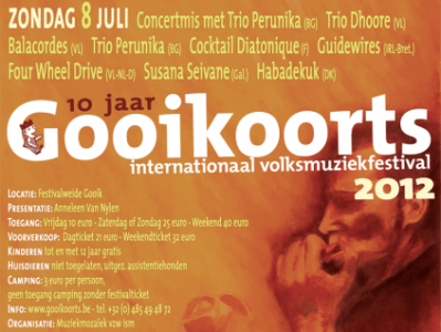 Poster ontwerp voor 10 jaar Gooikoorts&nbsp;2012