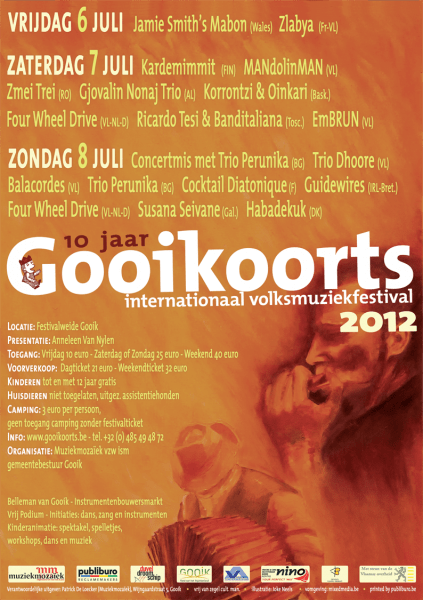 Poster design for Folk festival in Belgium&nbsp;2012
