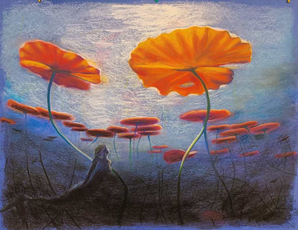 Illustratie drawing mermaid