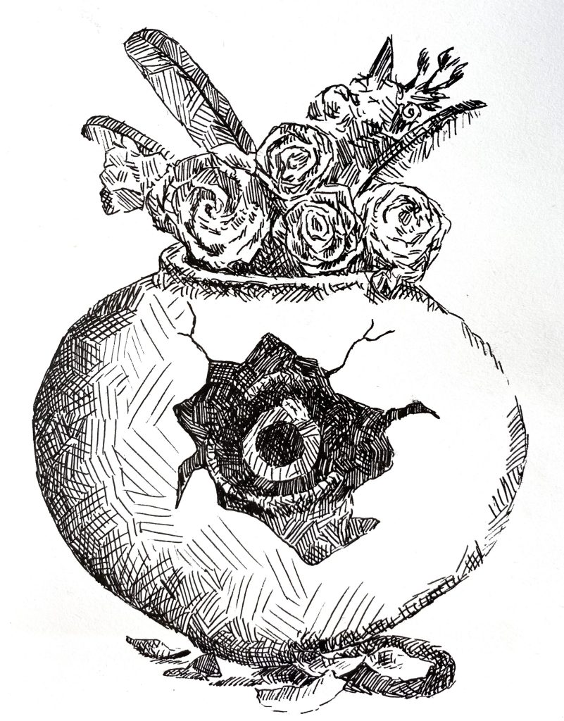Eye of the egg drawing FbJ