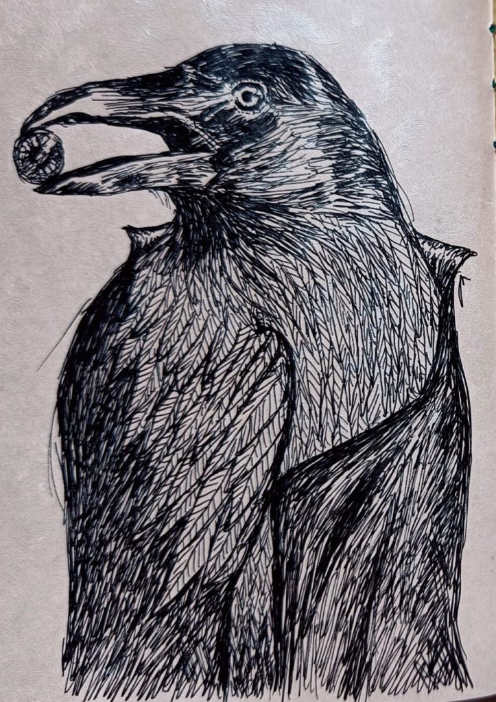 Travel drawing Crowman