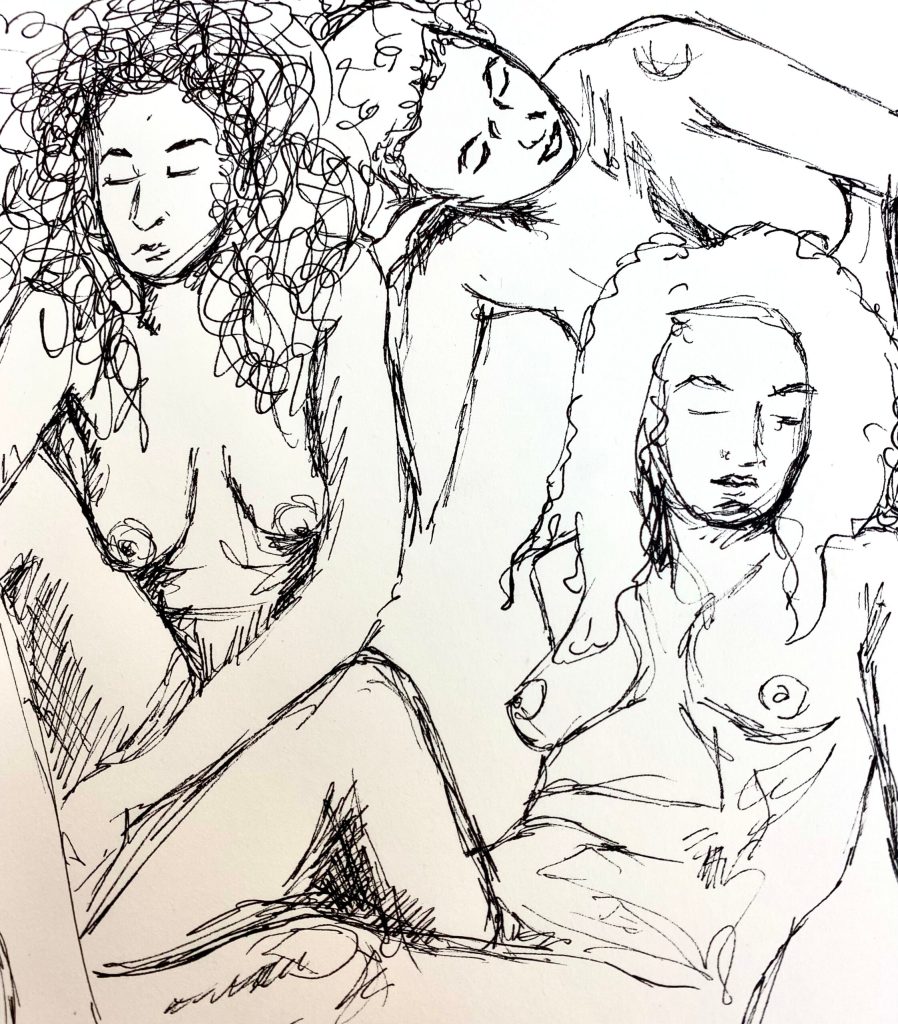 Live model drawing FbJ