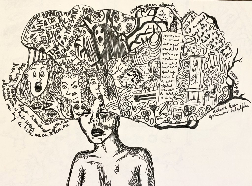 chaos head drawing FbJ