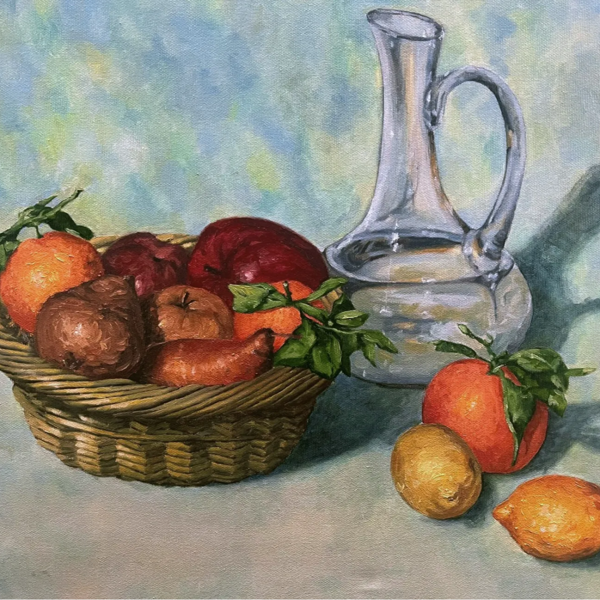 Still life with oil&nbsp;paint