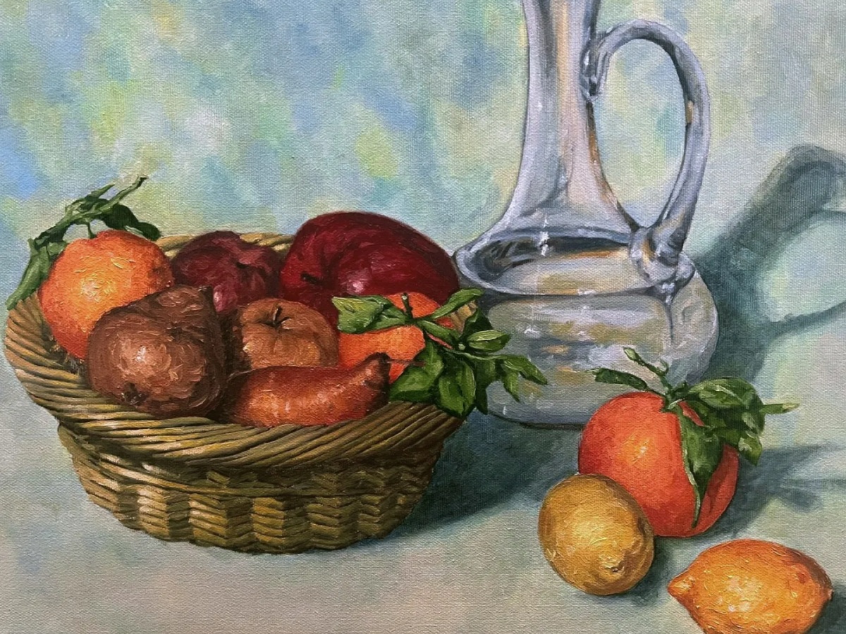 Stilleven in olieverf