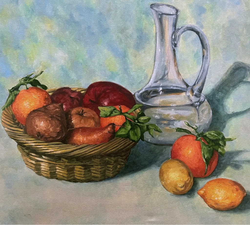 Oil painting still life