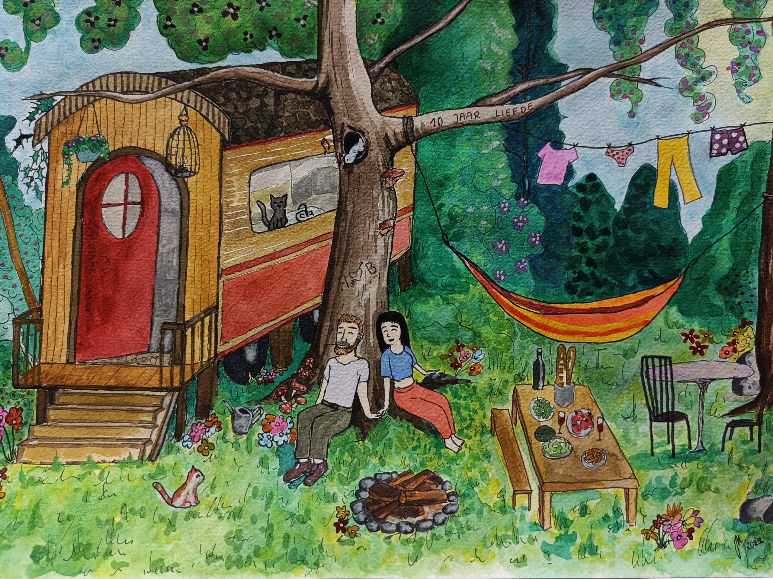 gift painting H and B