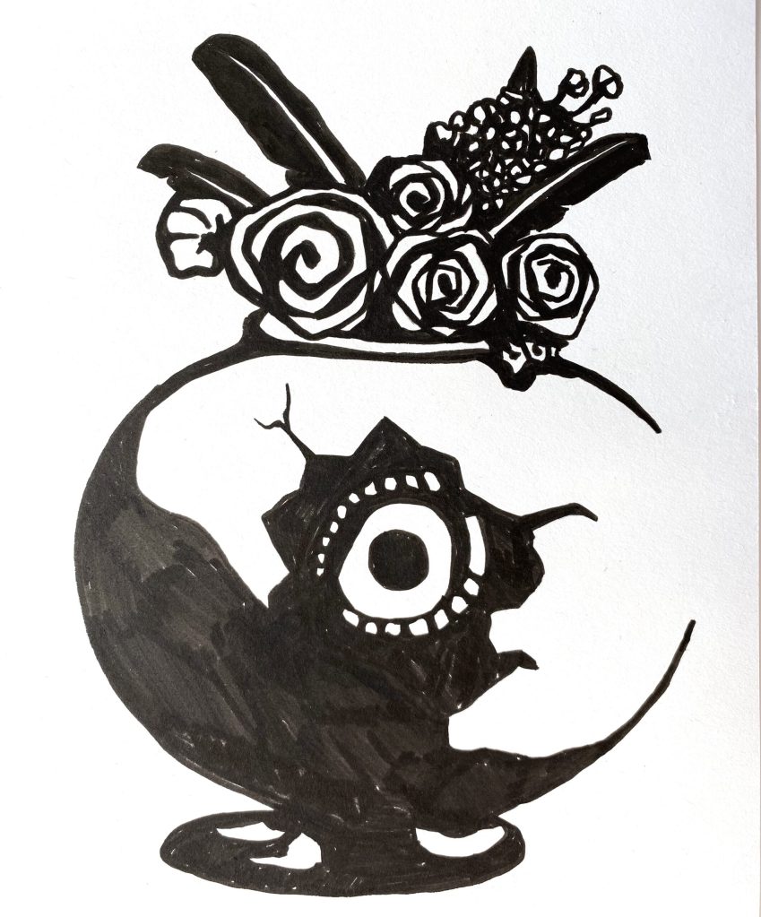 Eye of the egg drawing FbJ