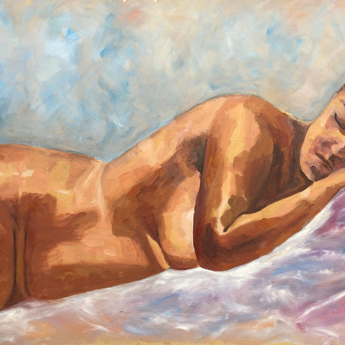 Live model paintings